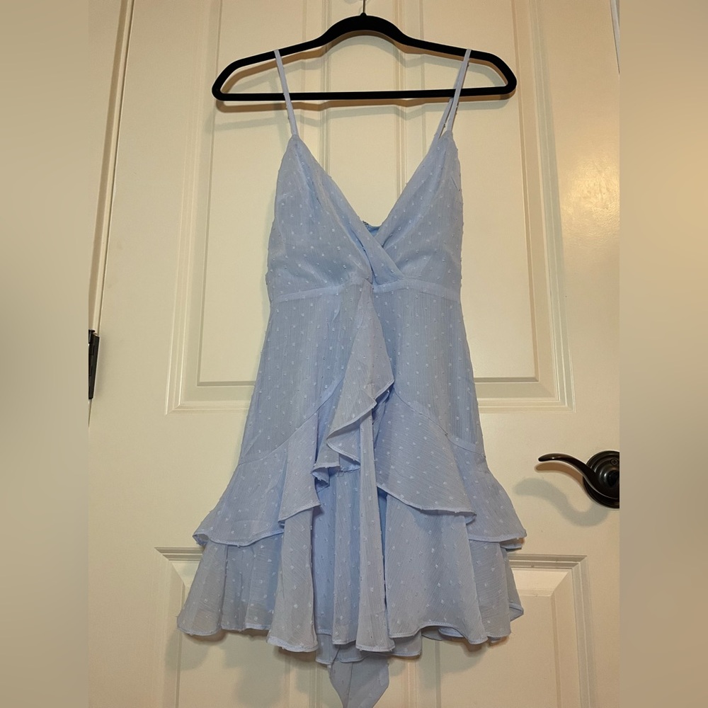 HELLO MOLLY baby blue dotted dress